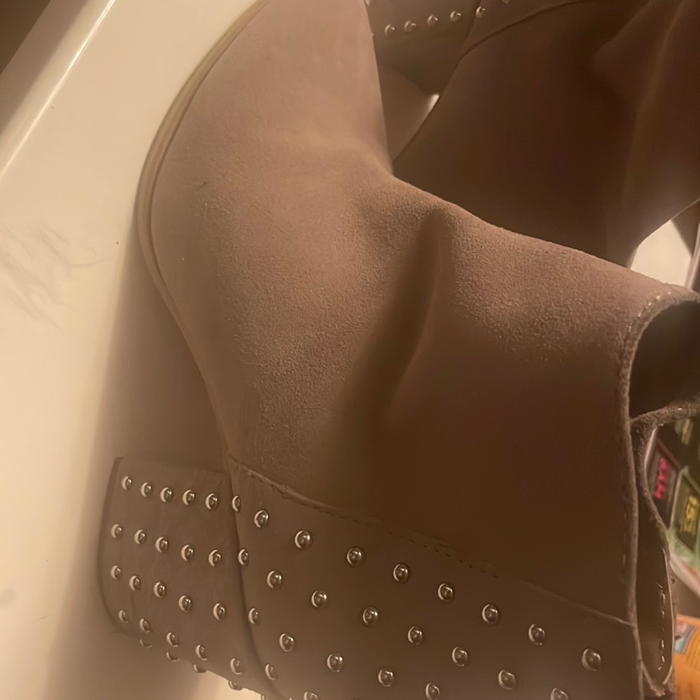 Steve Madden leather upper bootie